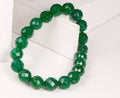 Pulseira Elegante de Ágata Verde Facetada para a Harmonia Natural