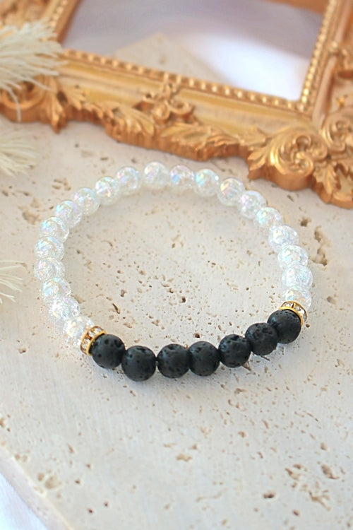 Pulseira Difusora de Aromas – Pulseira Elástica de Pedra de Lava